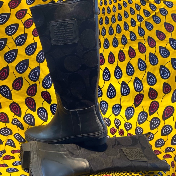 Women’s Signature Coach Rain Boots - Picture 2 of 4